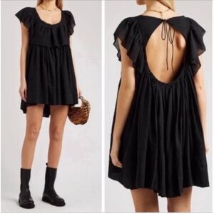Free People Hailey Mini Dress- Black